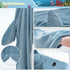 Gemütliche Shark Hoodie Decke | weiche Kapuzendecke mit Schwanz